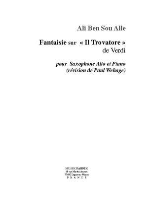 Ali Ben Sou-Alle: Fantaisie sur "Il Trovatore" de Verdi