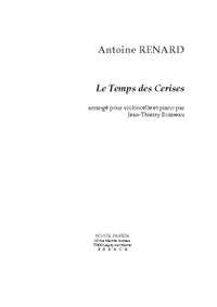 Antoine Renard/J. Th. Boisseau: Le Temps des Cerises