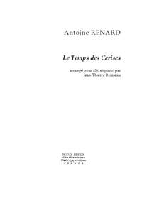 Antoine Renard/J. Th. Boisseau: Le Temps des Cerises