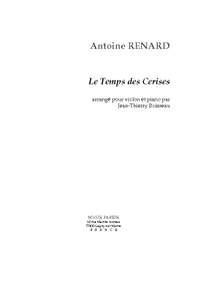 Antoine Renard/J. Th. Boisseau: Le Temps des Cerises