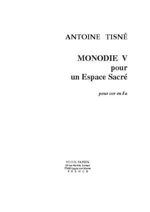 Antoine Tisné: Monodie 5
