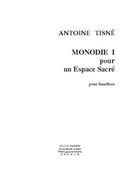 Antoine Tisné: Monodie 1