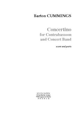 Barton Cummings: Concertino pour Contrebasson et Orch Harmonie