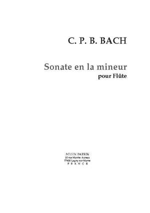 C. P. E. Bach: Sonate en la minor, Wq 132