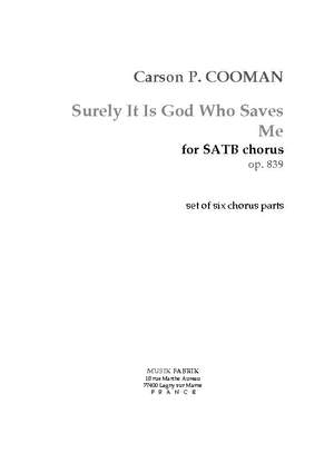 Carson Cooman: Surely It Is God Who Saves Me