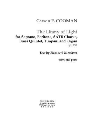 Carson Cooman: The Litany of Light (Eng. tx. E. Kirschner)