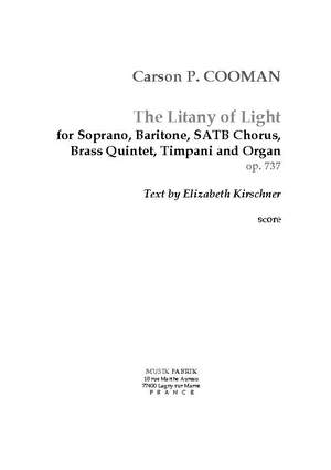 Carson Cooman: The Litany of Light (Eng. tx. E. Kirschner)