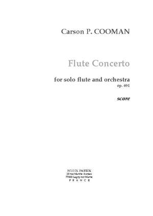 Carson Cooman: Flûte Concerto - Partition et Partie soliste