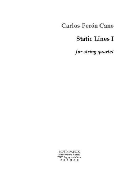 Carlos Perón Cano: Static Lines I