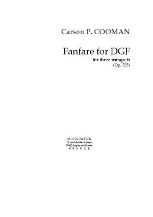 Carson Cooman: Fanfare for DGF