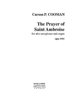 Carson Cooman: Prayer of Saint Ambrose