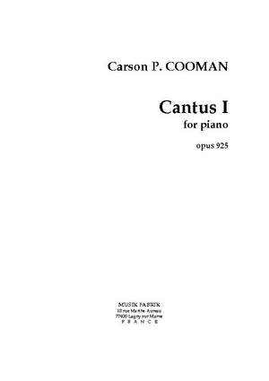 Carson Cooman: Cantus 1