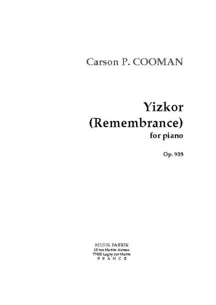 Carson Cooman: Yizkor