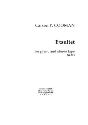 Carson Cooman: Exsultet