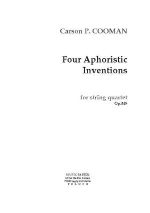 Carson Cooman: Four Aphoristic Inventions
