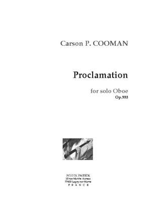 Carson Cooman: Proclamation