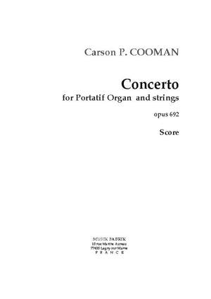 Carson Cooman: Concerto for Portatif Orgue et Strings