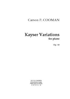Carson Cooman: Kayser Variations