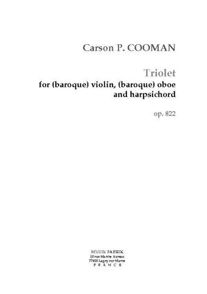 Carson Cooman: Triolet