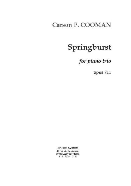 Carson Cooman: Springburst