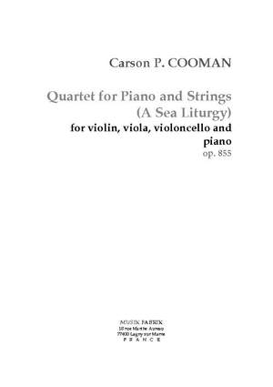 Carson Cooman: Quartet for Piano and Strings (A Sea Liturgy)