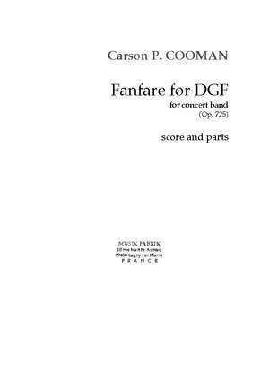 Carson Cooman: Fanfare for DGF