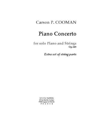 Carson Cooman: Piano Concerto for Piano et Strings