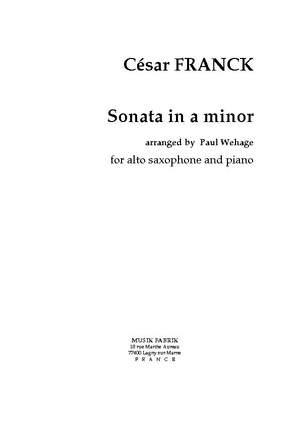 César Franck/Paul Wehage: Sonate en La Majeur
