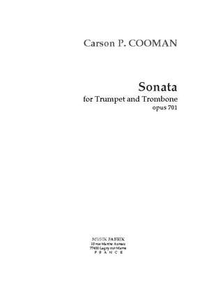 Carson Cooman: Sonata for Trumpet and Trombone