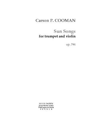 Carson Cooman: Sun Songs