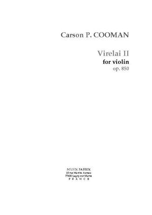 Carson Cooman: Virelai II