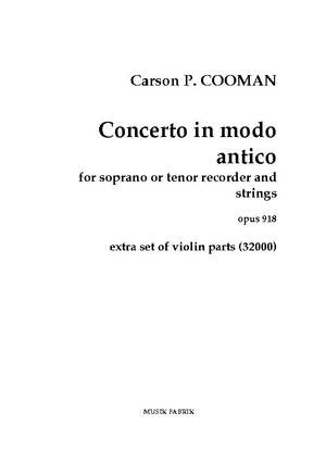 Carson Cooman: Concerto in modo antico