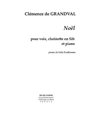 Clémence De Grandval: Noël (French txt. Sully Prudhomme)