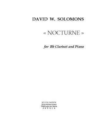 David W. Solomons: Nocturne