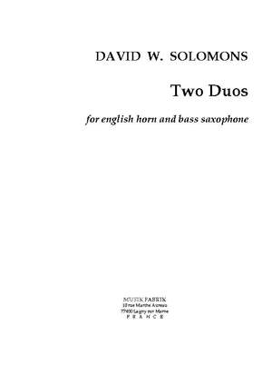 David W. Solomons: Deux Duos