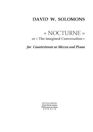 David W. Solomons: Nocturne "The Imagined Conversation"