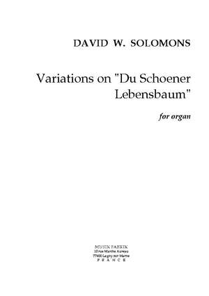 David W. Solomons: Var. on "Du Schoener Lebensbaum"