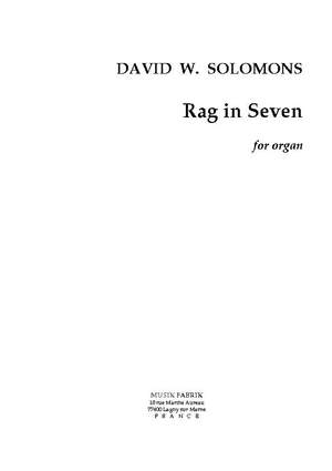 David W. Solomons: Rag in Seven