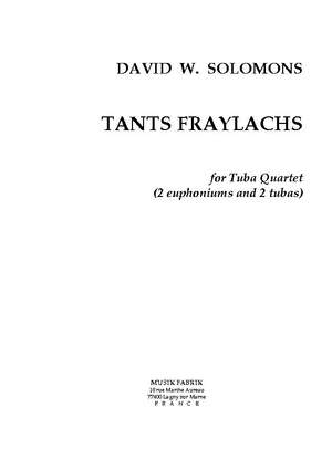 David W. Solomons: Tants Fraylachs (Style Klezmer)