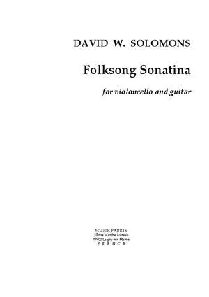 David W. Solomons: Folksong Sonatina
