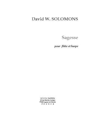 David W. Solomons: Sagesse