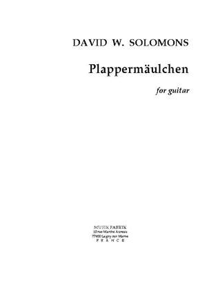 David W. Solomons: Plappermäulchen