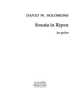 David W. Solomons: "Sonata" in Ripon