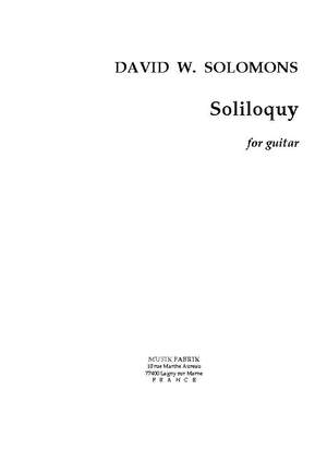 David W. Solomons: Soliloquy