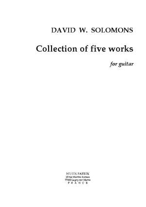 David W. Solomons: Collection of 5 works for Guitare