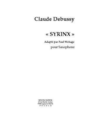 Debussywehage: Syrinx