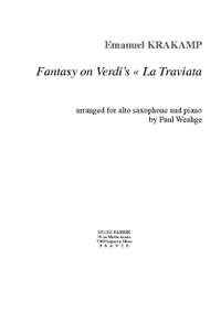Emanuele Krakamp/Wehage: Fantaisie sur "La Traviata" de Verdi