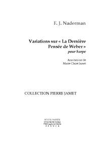 F. J. Naderman: Variations sur la Dernière Pensée de Weber