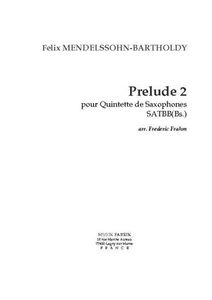F. Mendelssohn/Frahm: Prelude 2