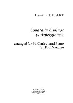 Franz Schubert/Paul Wehage: Sonata in a minor "Per Arpeggione"